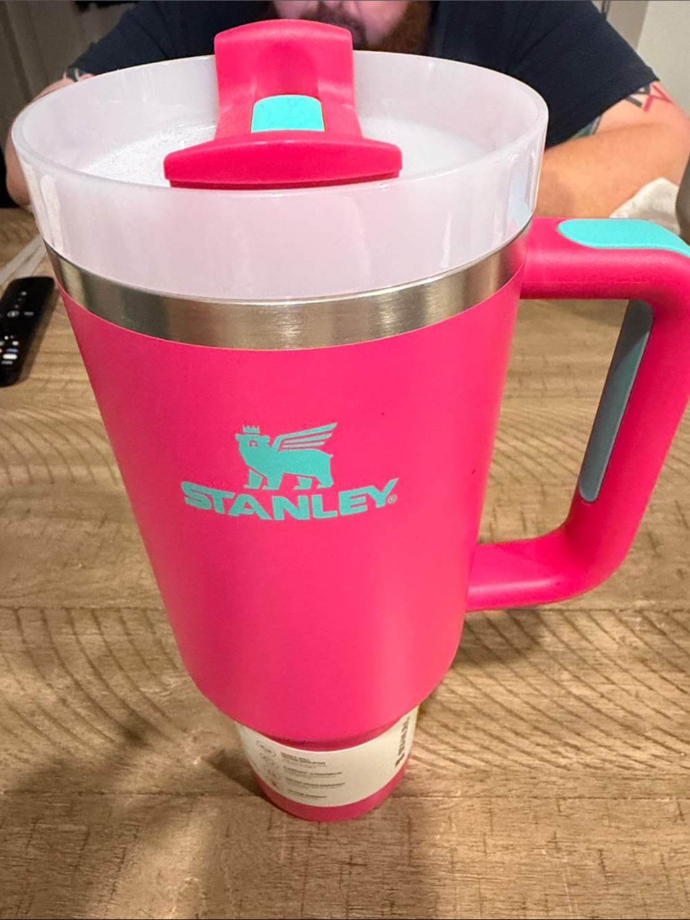 Stanley 40oz Pink HEATWAVE Insulated Travel Mug with Handle